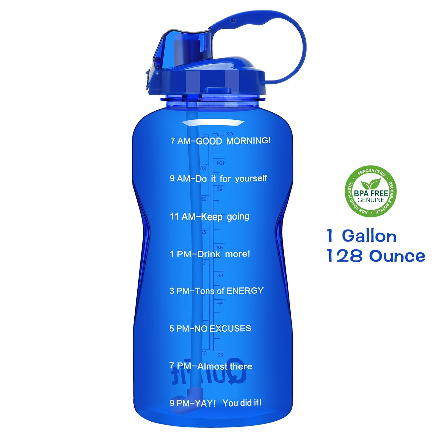 QuiFit Motivational Water Bottle