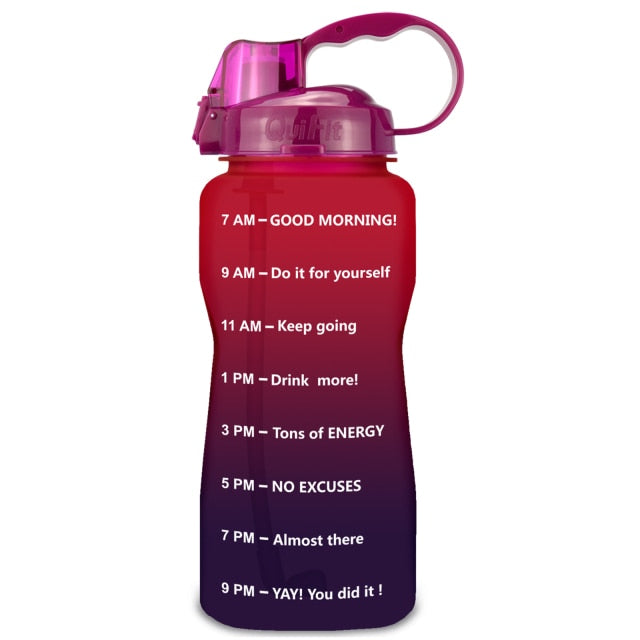 QuiFit Motivational Water Bottle