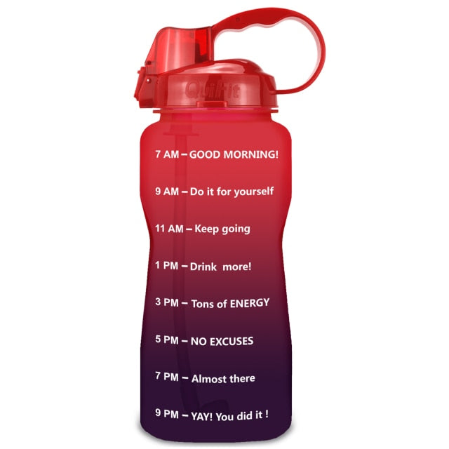 QuiFit Motivational Water Bottle