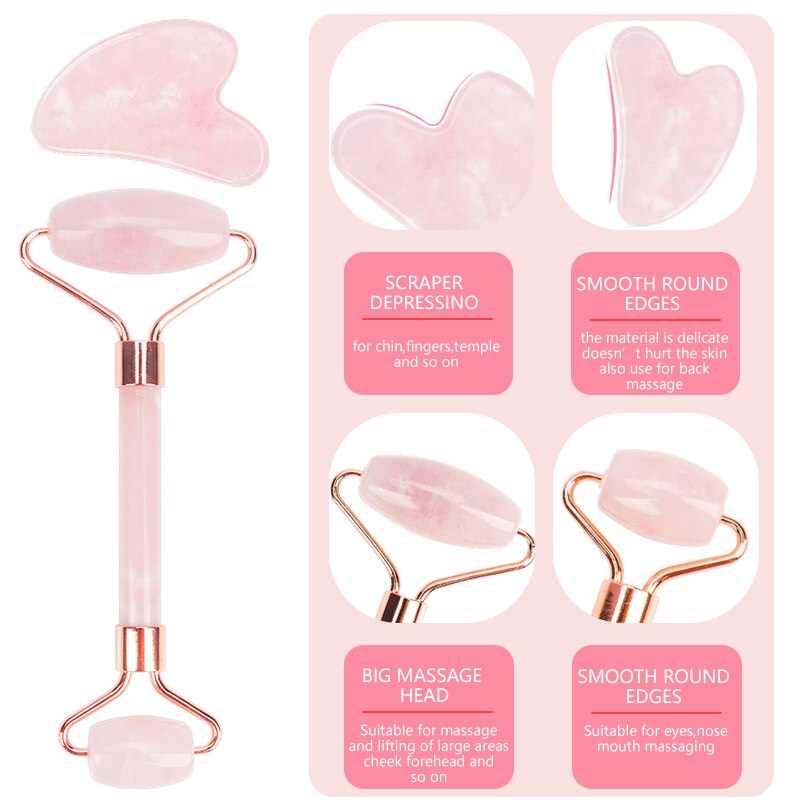 Natural Jade Face Massager Set