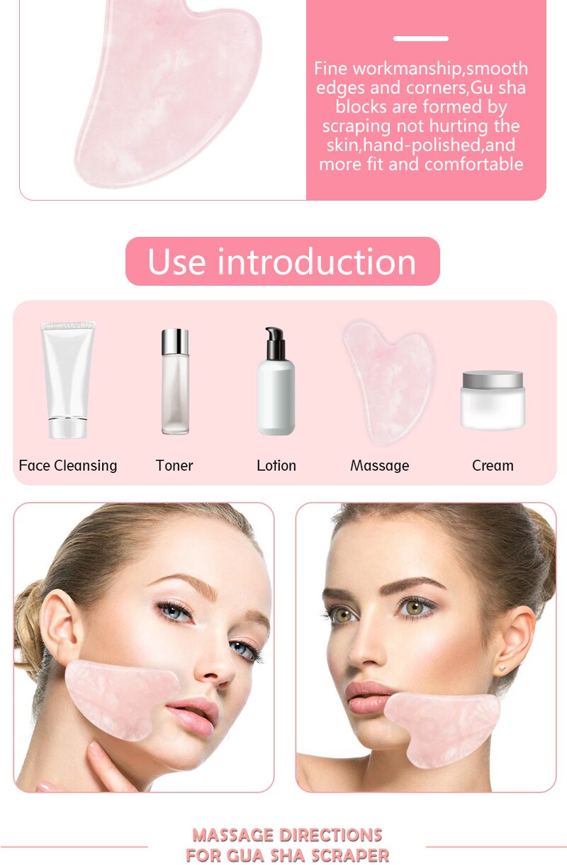 Natural Jade Face Massager Set