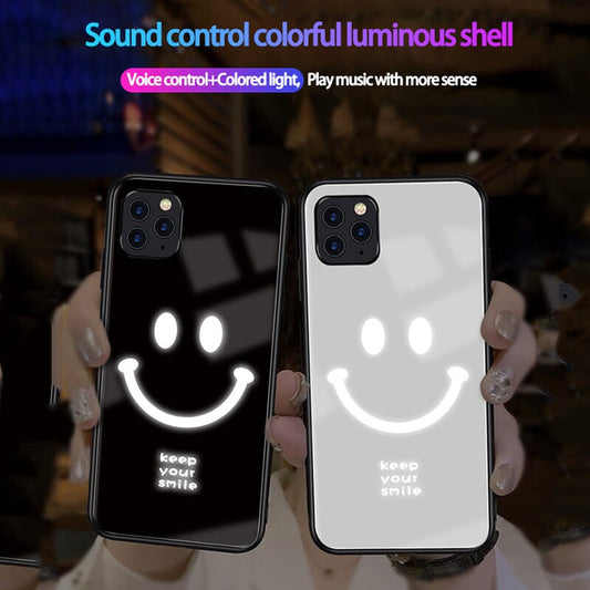 LED Flash Luminous iPhone Case Music & Voice -Activated