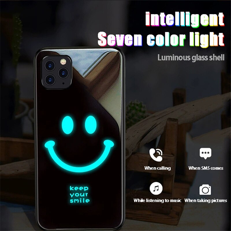 LED Flash Luminous iPhone Case Music & Voice -Activated