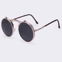 Vintage Unisex Sunglasses Round Designer Steam Punk Metal