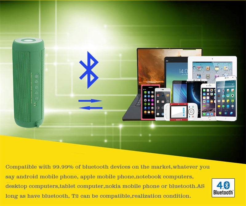 Portable Wireless Waterproof Bluetooth Speaker
