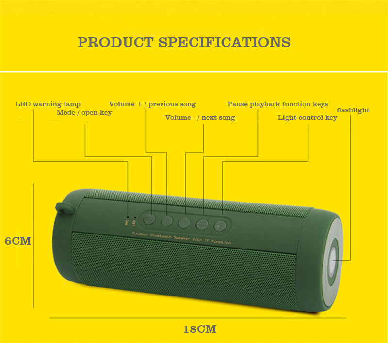 Portable Wireless Waterproof Bluetooth Speaker