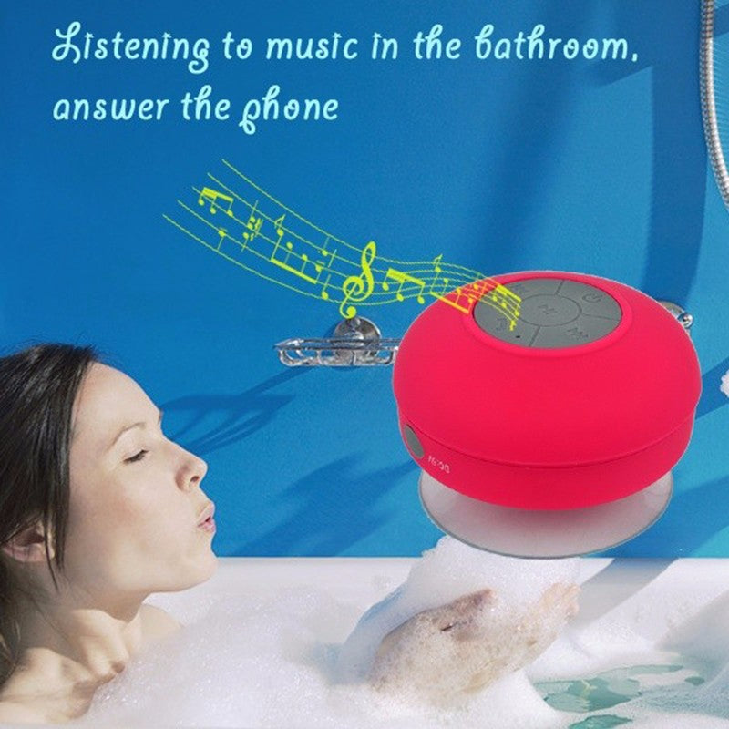 Mini Portable Wireless Waterproof Bluetooth Shower Speaker Receive Calls & Plays Music