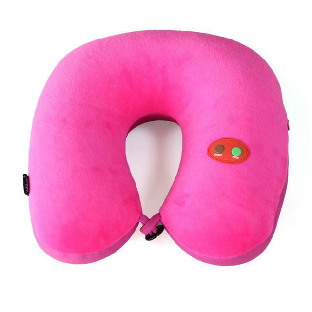 USB Power Massage Neck U Shape Travel Pillow