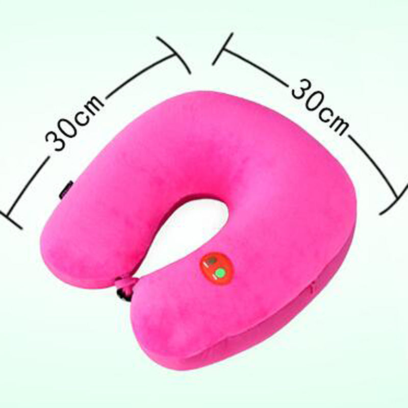 USB Power Massage Neck U Shape Travel Pillow