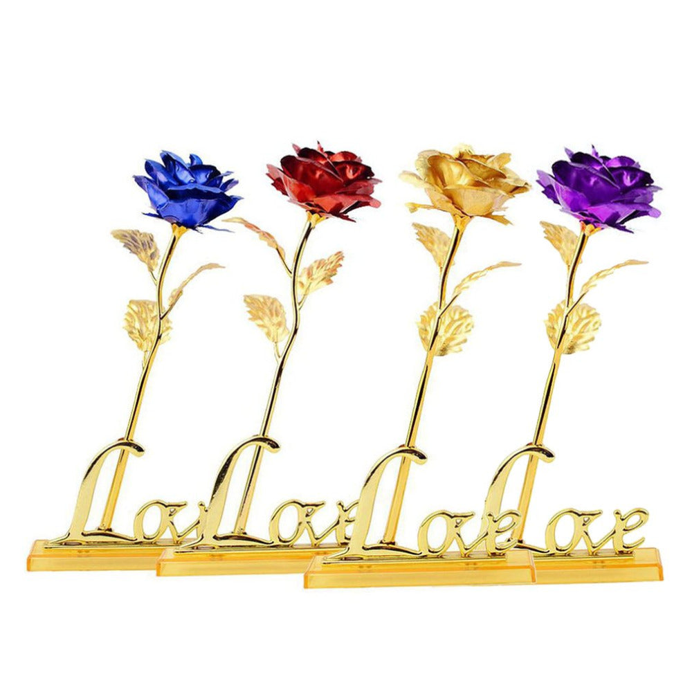 24k Gold Foil Plated Single Rose