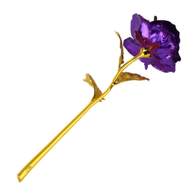 24k Gold Foil Plated Single Rose