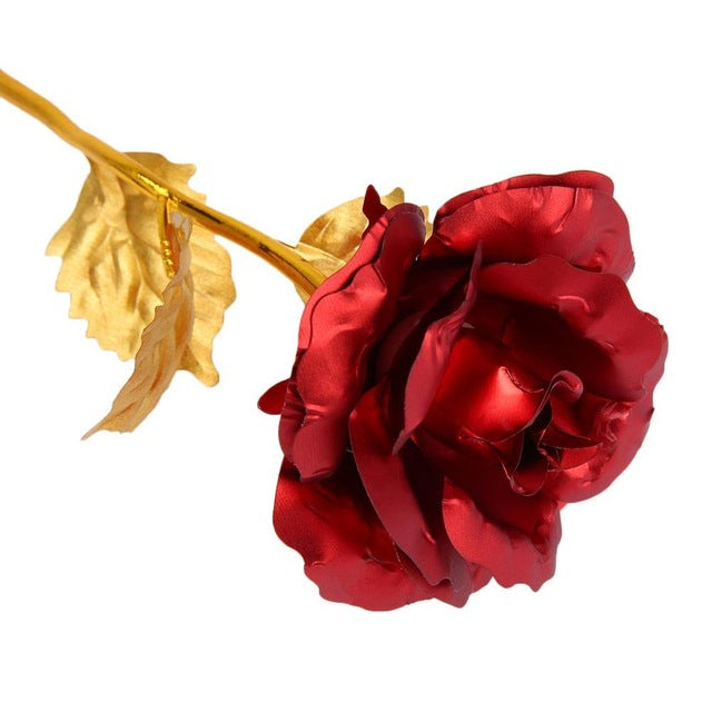 24k Gold Foil Plated Single Rose