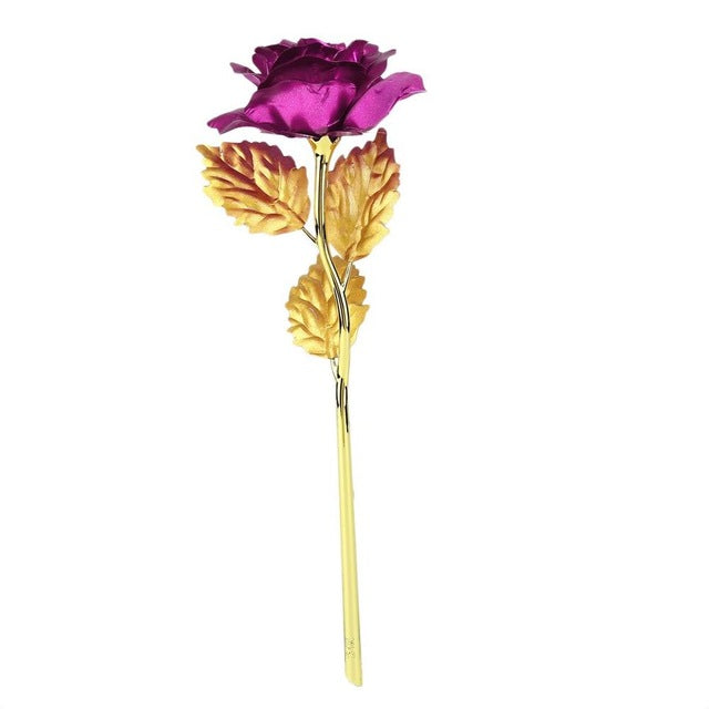 24k Gold Foil Plated Single Rose
