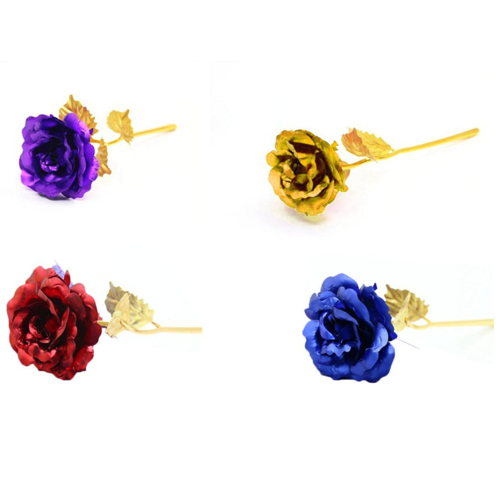 24k Gold Foil Plated Single Rose