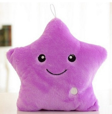 Led Luminous Soft Plush Star Shape Pillows
