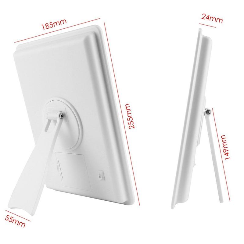 Makeup Mirror with 16 LEDs with Touch Control Dimmer
