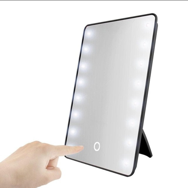 Makeup Mirror with 16 LEDs with Touch Control Dimmer