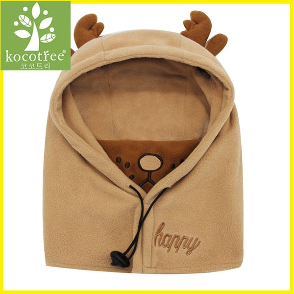 Kids Character Beanie With Mouth Cover
