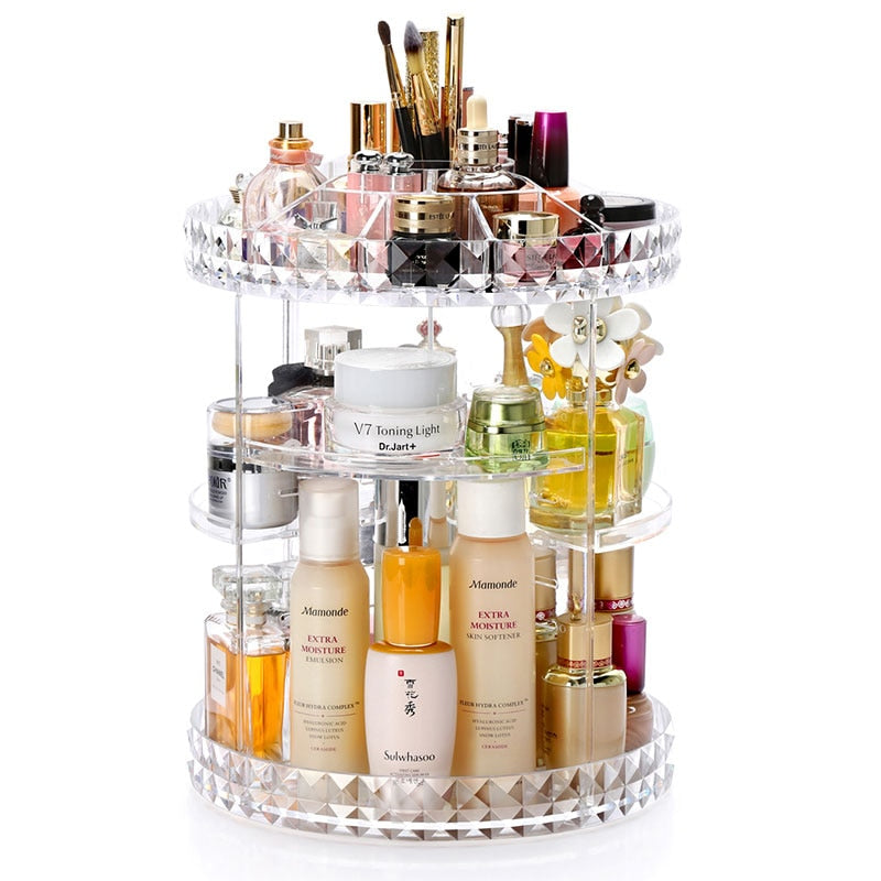 360 Degree Rotation Makeup Organiser