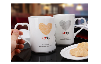 Couple Ceramic Coffee Kiss Mug Set