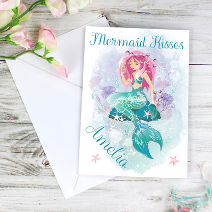 Personalised Mermaid Card