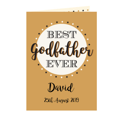 Personalised Best Godfather Card