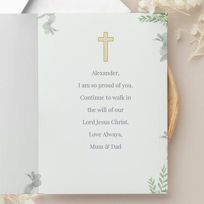 Personalised First Holy Communion Card