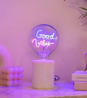 LED Text Light Bulbs Lamps