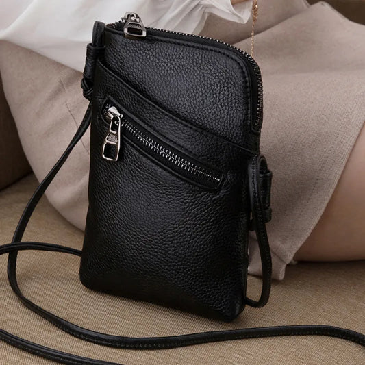 Genuine Leather Shoulder Crossbody Bag