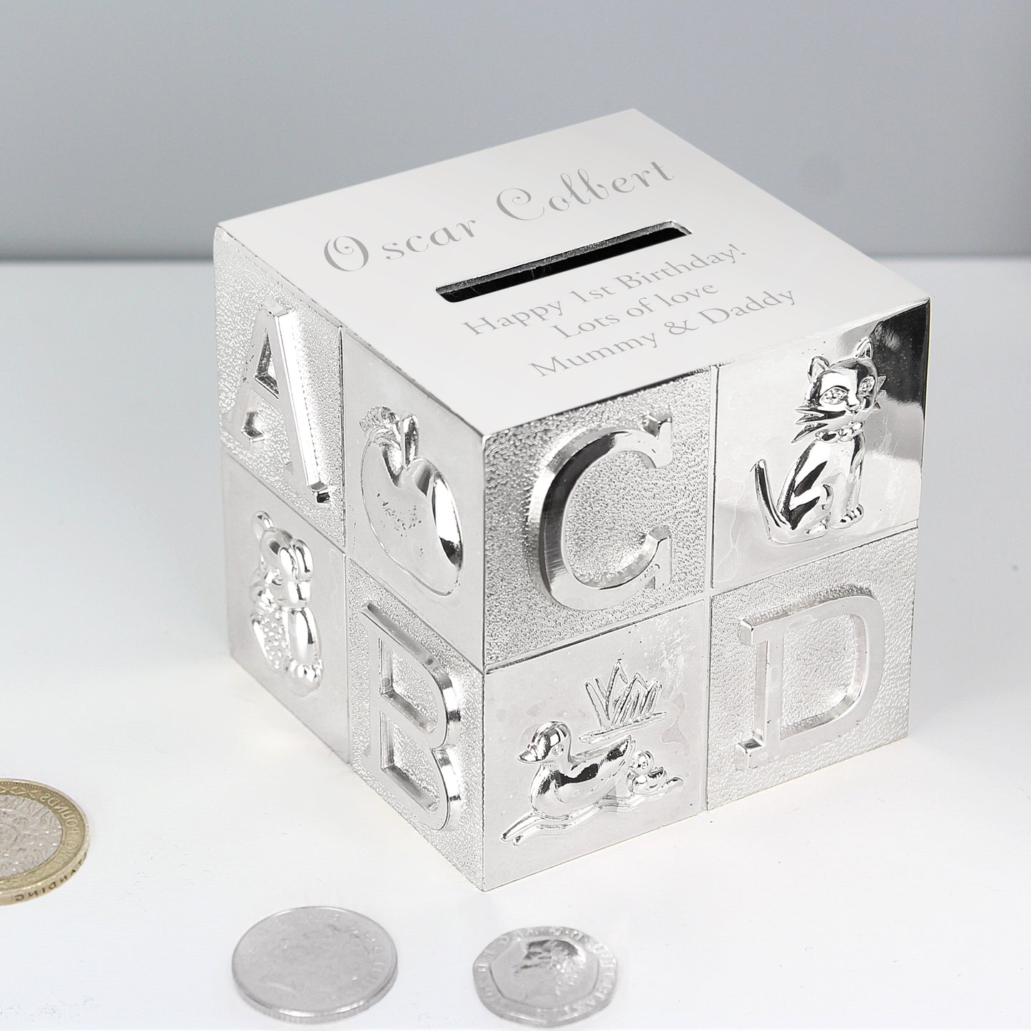 Personalised Bold ABC Money Box