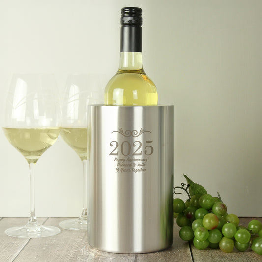 Personalised Number Frame Wine Cooler