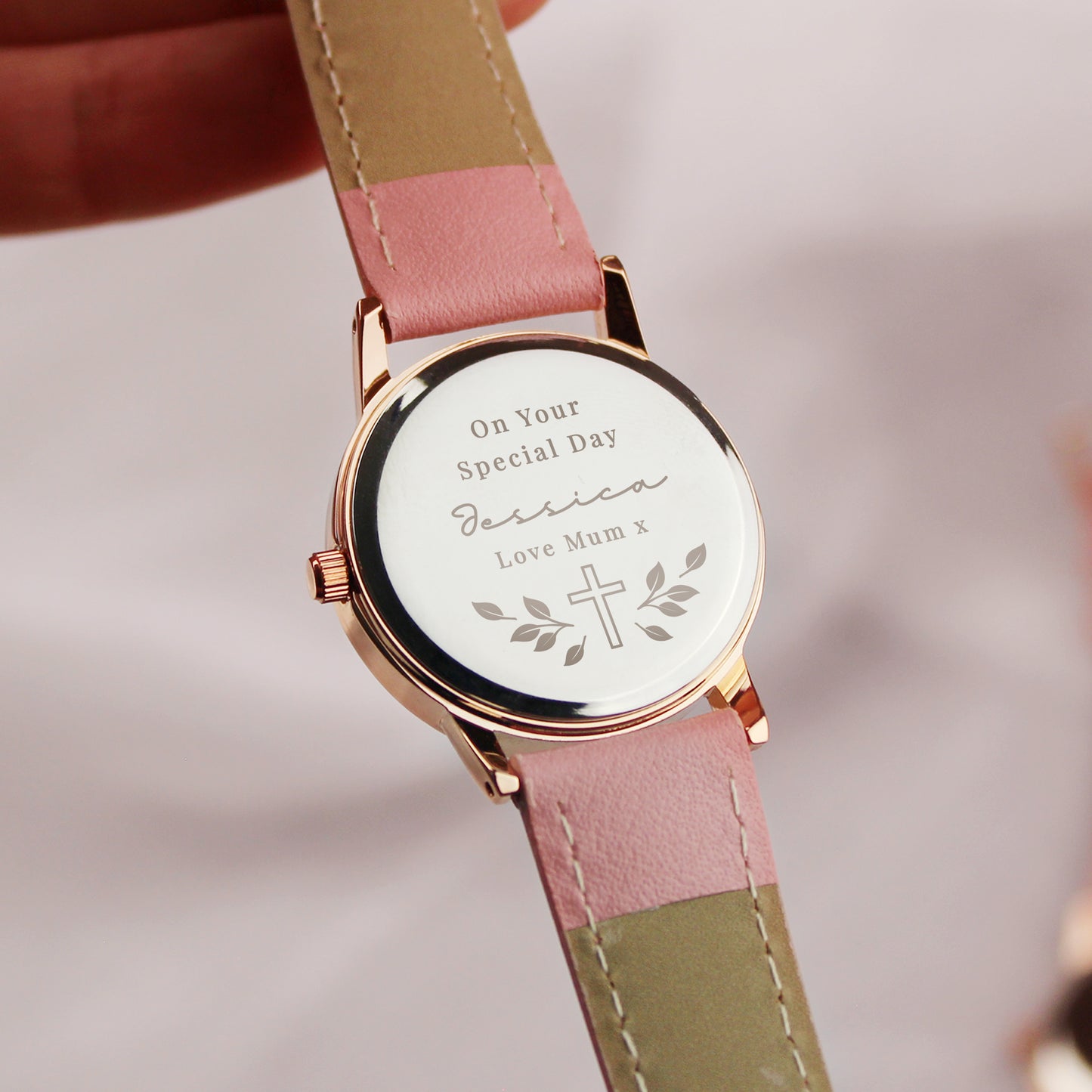 Personalised Holy Communion / Christening Pink Watch