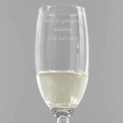 Personalised Traditional Toast Flute