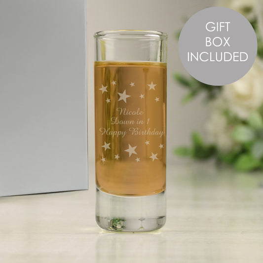Personalised Starry Shot Glass