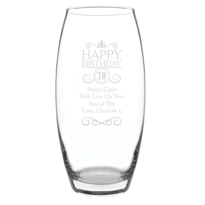 Personalised Birthday Bullet Vase