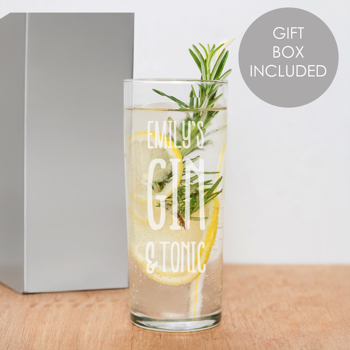 Personalised Gin & Tonic Hi Ball Glass