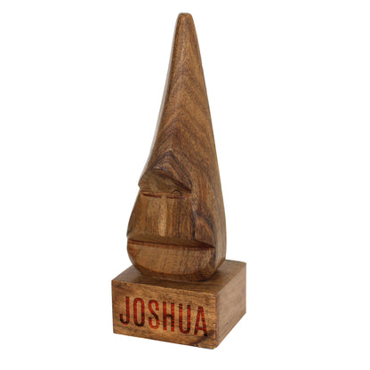 Personalised Name Only Wooden Nose-Shaped Glasses Holder