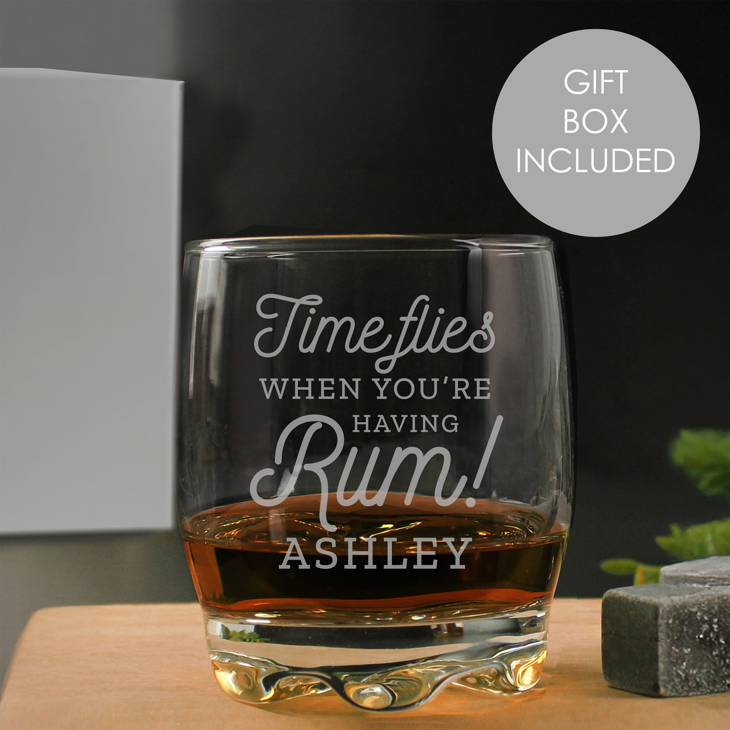 Personalised Time Flies When You're Having Rum Tumbler