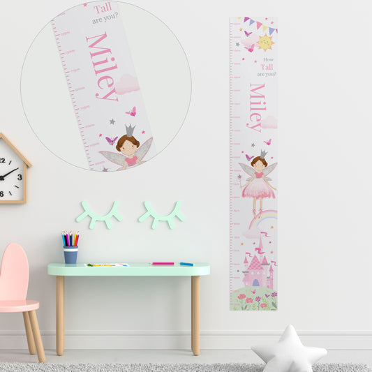 Personalised Fairy Princess Height Chart
