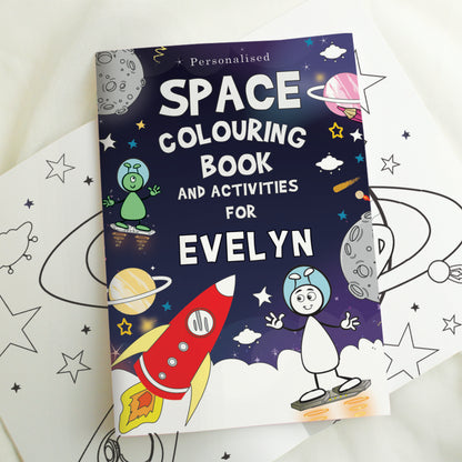 Personalised Space Colouring Book