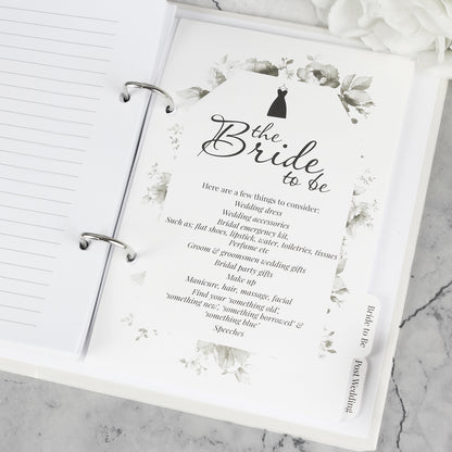 Personalised Floral Wedding Planner