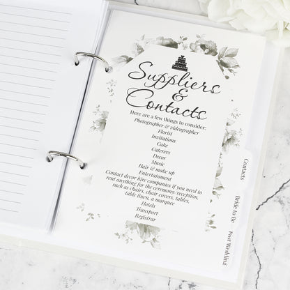 Personalised Botanical Wedding Planner