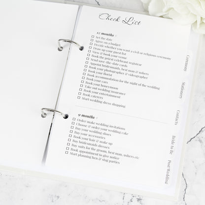 Personalised Botanical Wedding Planner