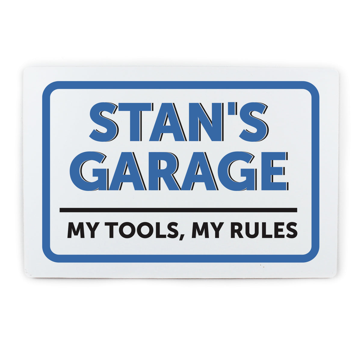 Personalised Garage Plaque