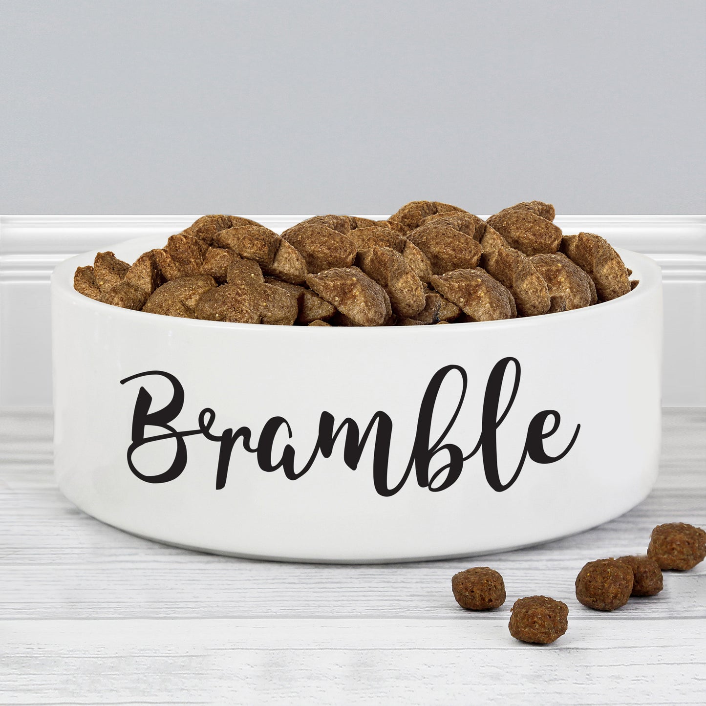 Personalised Any Name 15cm Medium White Pet Bowl
