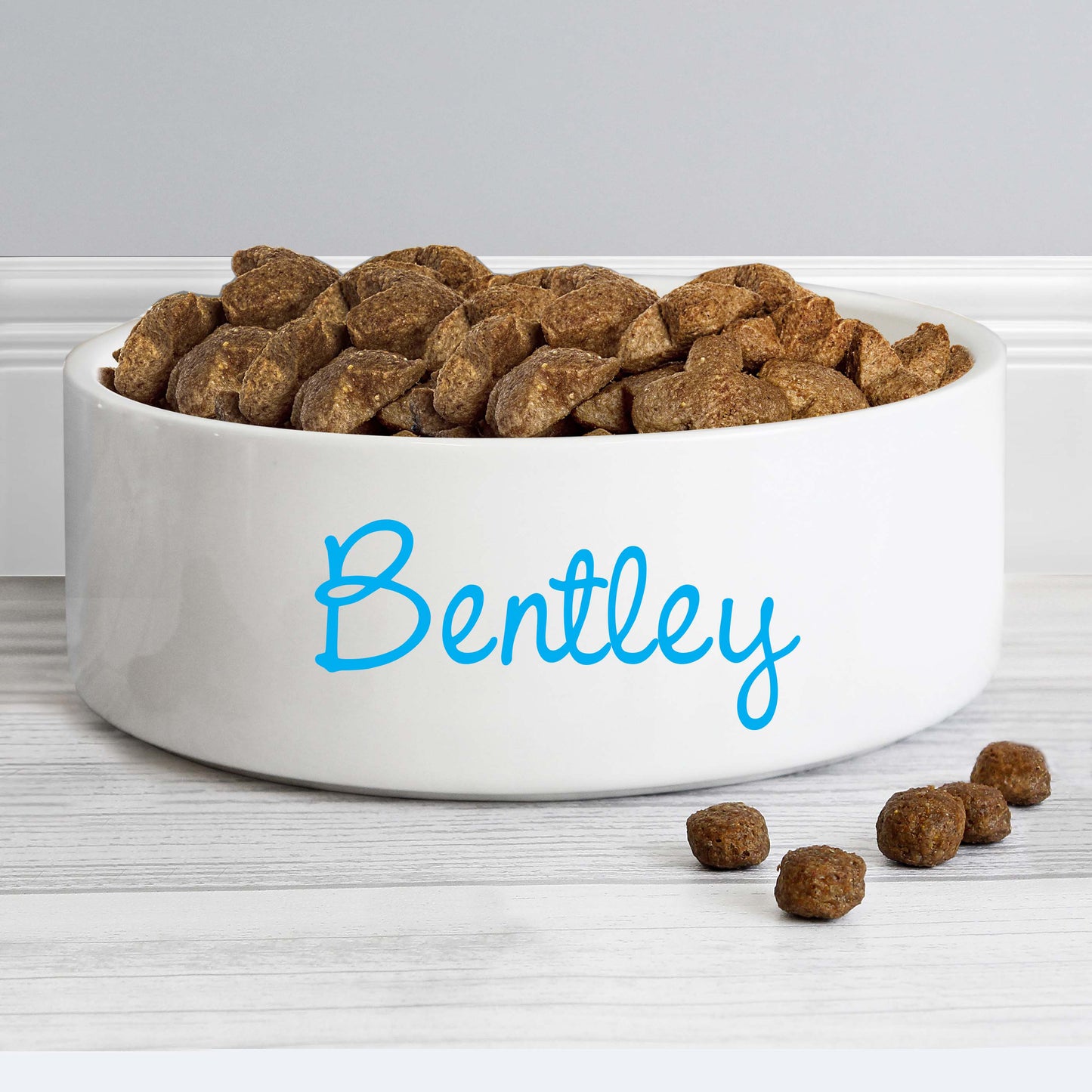 Personalised Blue Name 15cm Medium Pet Bowl