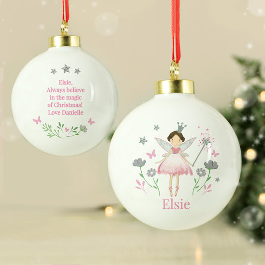 Personalised Fairy Princess Bauble