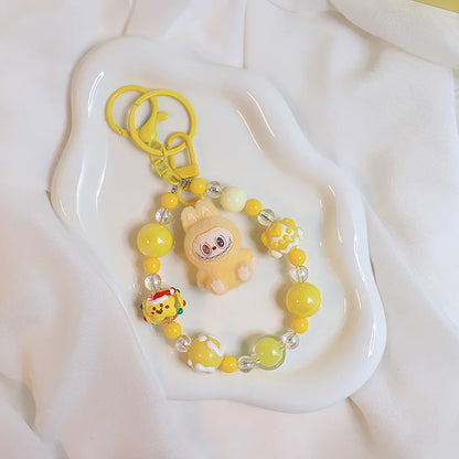 Labubu Doll Beaded Keychain