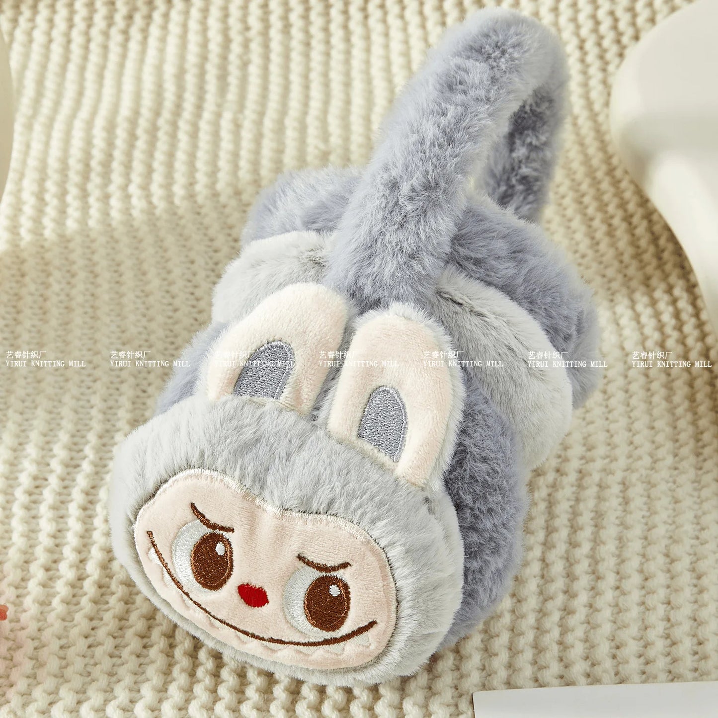 Inspired by Labubu Plush Earmuffs