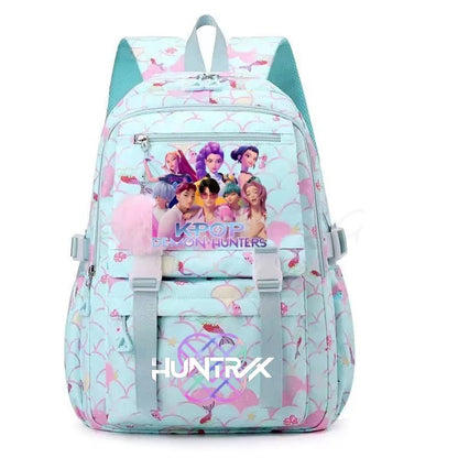 Demon Hunters Anime Backpack - Lightweight Canvas School Bag